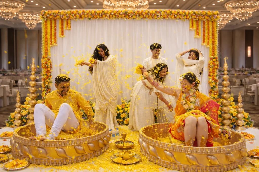 Haldi in full bloom decoration inspiration